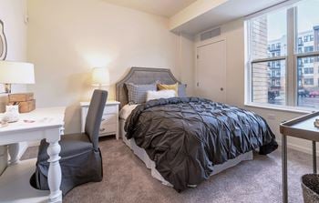 Plush bedroom carpet